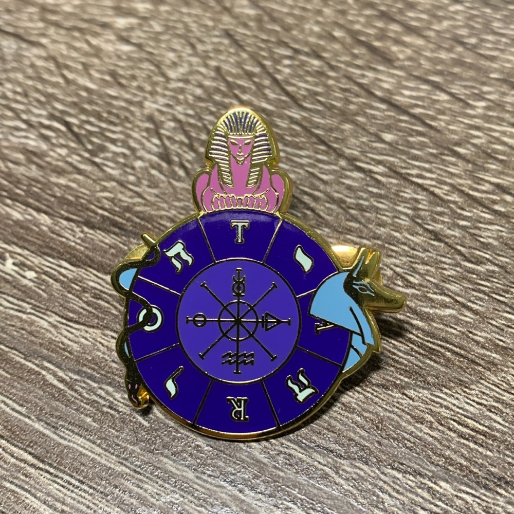 NEW Fablemaker’s Tarot “Wheel of Fortune” Enamel Pin